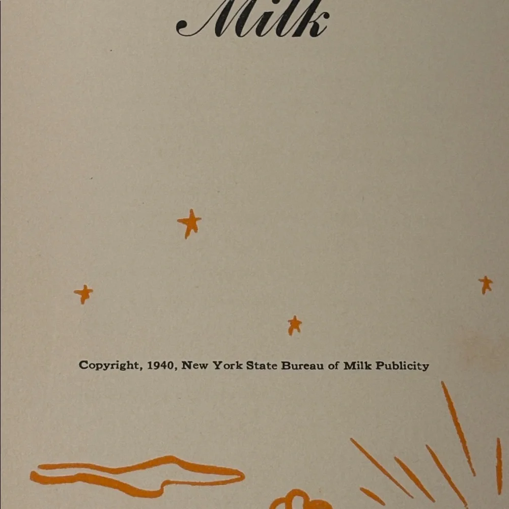 Vintage Milk Advertising Booklets with Recipes